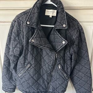 Promesa Black Quilted Puffer Jacket